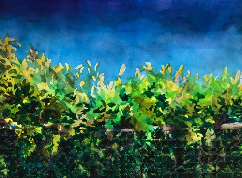Water's Edge Stuyvesant Cove Park;
watercolor on Arches CP 140, 11 x 15" Water's Edge Stuyvesant Cove Park;
watercolor on Arches CP 140, 11 x 15"